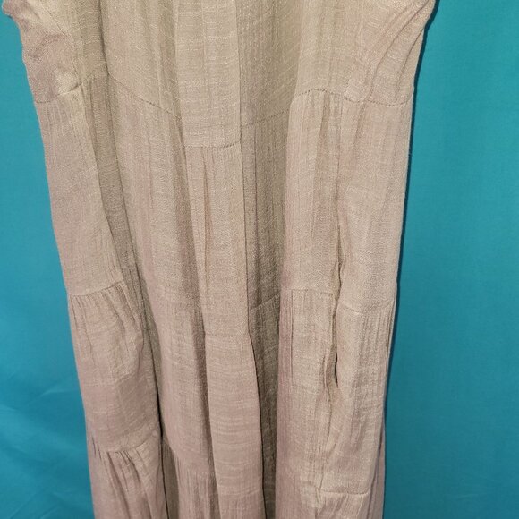 Listicle Womens Sleeveless Tiered Maxi Dress Halter Neck Small - Picture 3 of 9